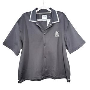 D&F Ricky Singh Relaxed Fit  Men’s Shirt Snap Front Los Angeles Bsktball NWT m